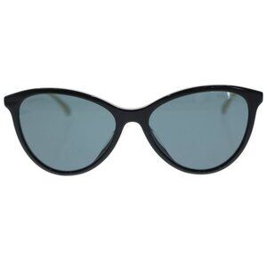 Chanel CC Logo Side Cat Eye Frame Sunglasses Black Gold